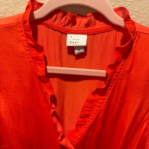 A New Day size M Orange Sleeveless Blouse - Picture 5 of 6